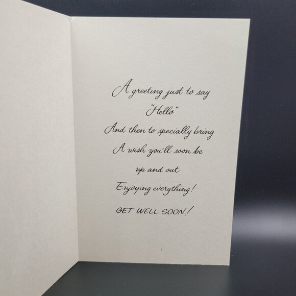 Vintage Fantusy 1985 Greeting Card How Are You Feeling Tulip Butterfly Art Blank - Picture 4 of 7